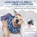 Supet Halskrause Inflatable Dog & Cat Collar | Adjustable Post-Op Protective Blue Bone Collar (L: 27.9-35.6cm) - International Shipping - Buy Online on GoSupps.com