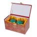 Healeeved 2st Turker Handball Massage Balls for Health Exercises Chinese stress balls blowing handballs Fingers Health Balls Muscle Holes Holders Stress Smoothing Fitness Ball on the wrist 6x6x6cm green