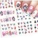 Day of The Dead Skull Nail Stickers - Water Transfer Decals for Halloween Nail Art - 12PCS Style C - Buy Online on GoSupps.com