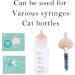 Bubble Milk Bowl - Cat & Puppy Feeding Bottle with Silicone Nipple & Syringes | Ideal for Kittens Rabbits & Squirrels - Buy Online on GoSupps.com