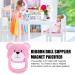 Zasdvn Newborn Pacifier - Magnetic Simulation Pacifier for Reborn Baby Dolls | Bear-Shaped Doll Accessories & Toy Gifts in Pink - Buy Online on GoSupps.com