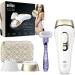 Braun IPL Silk Expert Pro 5 hair removal device for permanently visible hair removal Venus razor & bag alternative to laser hair removal gift for women pl5137 white/gold