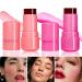 2 Colors Jelly Blush Stick Set Makeup Lip Tint Water Jelly Tint Stick Sheer Lip & Cheek Stain Finish - Buildable Watercolor Finish Milk Water Jelly Tint (0.18 Oz*2)