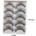 YOXIER Super Soft False Eyelashes Girls 5 Pairs/set Glitter Sequins Dramatic 3d Wispy Curly Fluffy Reusable Women Fake Lashes Stage Performance Party Makeup Black - Buy Online on GoSupps.com
