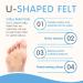 U-Shaped Felt Callus Pads | Pack of 48 Self-Stick Foot Cushions for Pain Relief & Foot Care | Protect Against Shoe Rubbing for Men & Women - Buy Online on GoSupps.com