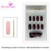 Bling Art Brown Pearlescent Coffin False Nails - 24 Long Artificial Ballerina Nails with Glue for Stunning Manicure - Buy Online on GoSupps.com