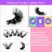Kmilro Cluster Lashes - 100 Clusters 12-20MM Wispy 6D Volume Fake Eyelash Kit - Fluffy Cat Eye Individual Lash Extensions - Natural Soft Handmade Pack - Buy Online on GoSupps.com