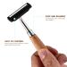 Reusable Bamboo Safety Razor for Men & Women - Eco-Friendly 4-Piece Shaving Set - Buy Online on GoSupps.com