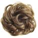 Gemini_mall Hair gum Hair part for hair knot/ponytail hair extensions corrugated messy hair knot Dookhnut wig top hairstyle wig blonde mix 11#