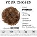 2PCS Light Auburn Messy Hair Bun Extensions - Curly Wavy Updo Scrunchies for Women - Synthetic Chignons - 30 - Buy Online on GoSupps.com