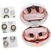Solustre Eye Contact Holder Set - Travel Case with Tweezers & Mirror for Contact Lenses - White - Buy Online on GoSupps.com