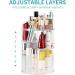 360 Rotating Makeup Organizer & Storage | COOLBEAR Spinning Cosmetic Display Case | 6 Adjustable Layers | Bathroom Vanity Countertop | Clear Acrylic | Fits Perfume, Cream, Skincare & More - Buy Online on GoSupps.com