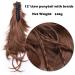 Synthetic Brown Ponytail Hair Clip - 12-Inch Dark Brown Hair Extension Wig for Stylish Updos - Buy Online on GoSupps.com