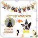Dog Birthday Banner Cake Topper Decorations Garland Dog Theme Bunting Cupcake Toppers Bday Decor Party Supplies for Birthday Party - Buy Online on GoSupps.com