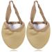 minkissy 1 Pair Half Palm Toe Sleeve Ballet Shoes for Women Men Socks Ballet Dance Toe Pads Pilates Socks high Heels for Women Ballet Dance Toe Cover Yoga Pointe Shoes Suede Miss Adjustable 17.5x9.5cm