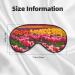 Colorful Tulips Print Eye Mask | Adjustable Blackout Sleep Mask for Men & Women | Best Sleep Aid Masks - Buy Online on GoSupps.com