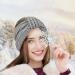 Hoowa Women's Winter Headband - Fleece Knit Ear Warmer 2pcs Elastic Hair Bands in Beige & Gray - Buy Online on GoSupps.com