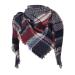 Women cotton scarf winter cotton triangle scarf High-quality triangular scarf scarf cape fashion multi-purpose scarf for women scarf unit size marine