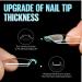 Buy Tomicca Coffin Nail Tips - 504 Pieces Medium Size Gel Nail Extensions for DIY Nail Art | 12 Sizes Available - Buy Online on GoSupps.com