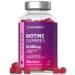 Biotine 10000 mcg Gummies | 90 Gommes V gan | Vitamines pour Cheveux Peau et Ongles | Saveur Naturel de Fraise | par Horbaach