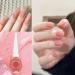 Jelly Pink Nail Polish Translucent Peach Pink Natural Quick Dry Nail Polishes Long Lasting No Need Cure Chip-resistant Nail Varnish DIY Nail Art Manicure Gift for Women & Girls - Buy Online on GoSupps.com