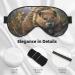 Beaver Soft Eye Mask Sleeping Mask Breathable Eye Mask Perfect for Travel and Relaxation - Buy Online on GoSupps.com