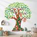 DECOWALL DL4-2303 Giant Woodland Tree Wall Stickers Animals Monkey Decals for Kids Bedroom Nursery Wall Art DIY Family Living Room Playroom Giant Tree
