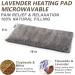 RelaxCoo Microwavable Heating Pad 8x18 with Washable Cover - Hot Pack for Neck, Shoulder, Back Pain Relief - Moist Heat Therapy for Muscles, Joints - Lavender Scented - Buy Online on GoSupps.com