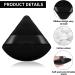 WROLY Triangle Puff 2 Pcs Set - Soft & Reusable Makeup Sponges for Pressed Powder, Dry & Wet Makeup - With Strap, Black (Pack of 2) - Buy Online on GoSupps.com