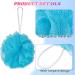 Set of 20 Exfoliating Bath Shower Loofah Sponges - Mesh Body Scrubber Puff Balls for Women Men & Kids - Travel Size 4 Inch - Pink Beige Blue Dark Green Orange - Buy Online on GoSupps.com