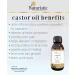 Naturistic 100ml Cold Pressed Castor-Oil for Hair Growth Skin Eyelashes & Eyebrows - Pure Caster Oil for Beard Scalp and Face - Castor Oil for Hair and Skin Care. - Buy Online on GoSupps.com