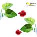 Cousduobe Betta Fish Leaf Pad - 2 Pack, Double Leaf Design for Natural Habitat Simulation and Improved Health - Buy Online on GoSupps.com