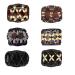 African hairpise hair ridge magic hair comb hair comb elastic pearls hair clipping stretch magic beads double hair clip magical hair clamp pearls hair feasts (6pcs)