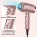 Confu 1800W Light Hair Dryer with Styling Nozzle & Diffuser - 3 Heat & Speed Settings - Rose Gold | International Shipping - Buy Online on GoSupps.com