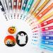 Paint Markers Acrylic Paint Pens for Pumpkins Painting Canvas Ceramic Rocks Wood Plastic Craft Supplies 18 Vibrant Colors Acrylic Paint Markers for Graffiti Christmas Easter Egg for Adults Or Kids