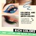 Eye Liner Pen Set | Vibrant Eye Liner Pencil Set | Colorful Eye Shadow Pencil Eyebrow Pen Highly Pigmented Longer-Lasting Colorful Eye Liner - Buy Online on GoSupps.com