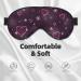 Snowflakes & Hearts Print Sleep Eye Mask - Soft Blindfold with Elastic Strap for Travel & Night Sleeping - Buy Online on GoSupps.com