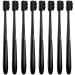 Patelai 8 Pieces Soft Toothbrush Micro Nano Extra Soft Bristles Manual Soft Toothbrush with 20 000 Bristles for Teeth Oral Gum Adults(Black with Black Bristle)