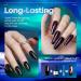 Modelones 25Pcs Cat Eye Gel Nail Polish Kit - Glitter Color Changing Set with Bond Primer, Top Coat, Base Coat, Magnet Stick - DIY Salon Nail Art Gift - Aurora Night - Buy Online on GoSupps.com