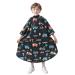 PERFEHAIR Kids Haircut Cape with Sleeves - Cute Cars Printing Adjustable Neck Collar Comfortable Barber Cape for Boys & Girls Ideal for Home or Salon Use Professional Hair Cutting Apron
