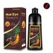 Dark Wine Red Hair Dye Shampoo for Women 15 Minutes Semi-Permanent Burgundy Organic 3IN1 Color 16.9FL OZ Dark Red Wine