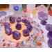 QINJIEJIE Amethyst Crystals - Raw Natural Healing Stones for Polishing Tumbling & Wicca Decor | 0.45 lb Bulk Quartz Gemstones - Buy Online on GoSupps.com