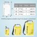 IDRYBAG Clear Waterproof Dry Bag 2L - Lightweight Floating Dry Sack for Water Sports - Yellow - Buy Online on GoSupps.com