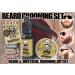 Mens Grooming Set - Original Fragrance Moustache Wax, Beard Oil, Pocket Comb in Red Velvet Travel Bag - Buy Online on GoSupps.com
