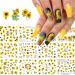 Nail Art Stickers Water Transfer Nail Decals, 12 Sheets Flower Nail Stickers Nail Art Supplies Sunflower Nail Decals Nail Art Accessories Summer Nails Design Kit Sticker for Acrylic Nail Decorations