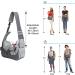 Adjustable Dog Sling Carrier for Small Dogs/Cats 5-10lbs - Hands-Free Puppy Front Pouch with Soothing Bottom Support - Soft Padded Shoulder Bag for Travel & Outdoor Activities - Buy Online on GoSupps.com