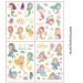Kids Glitter Mermaid Temporary Tattoos - Waterproof & Long Lasting Body Art Stickers for Girls Birthday Party - 18 Sheet Set - Buy Online on GoSupps.com