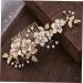 Ipetboom Crystal Headpiece Wedding Hair Comb Flower Leaf Hair Comb Flower Hair Accessories Flower Hair Comb for Women Bridal Hair Comb Tiara Bride European and American Mosaic - Buy Online on GoSupps.com
