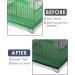 Bissap Bird Cage Seed Catcher - Universal Nylon Mesh Cover for Parrot Cage Seed Guard (Black) - Buy Online on GoSupps.com