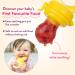 NatureBond Baby Food Feeder Pacifier (2 Pack) - Teething Toy Teether | Includes Silicone Sacs in Peach Pink and Lemonade Yellow - Buy Online on GoSupps.com